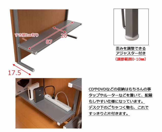 仕切るだけじゃない つっぱりパーテーション 幅90 デスクタイプ 送料無料 突っ張り間仕切りパーテーション 壁面収納 デスク 机 おしゃれ 