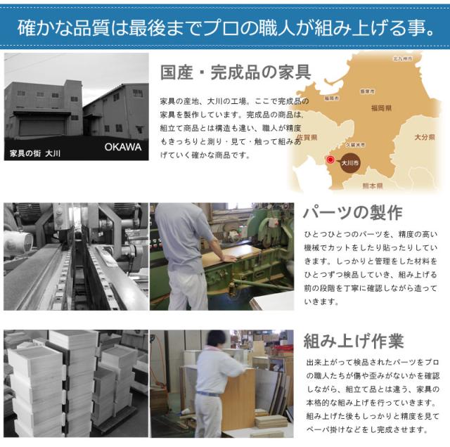 押し入れにピッタリ奥行65ｃｍ 押し入れ収納 キャスター付き 4段 引き出し 幅75 完成品 クローゼット チェスト 日本製 国産 ホワイト 白 木製 大容量 押し入れタンス 国産_6