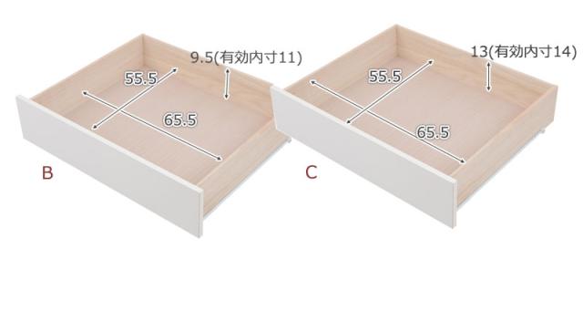 押し入れにピッタリ奥行65ｃｍ 押し入れ収納 キャスター付き 4段 引き出し 幅75 完成品 クローゼット チェスト 日本製 国産 ホワイト 白 木製 大容量 押し入れタンス 国産_11
