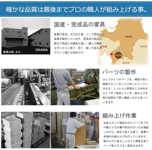 完成品 押し入れ収納 キャスター付き 4段 引き出し 幅100 【送料無料】  クローゼット チェスト 日本製 国産 ホワイト 白 木製 大容量 タンス 奥行40_7