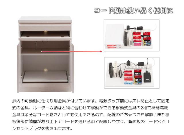 場所を取らない キャビネットデスク 幅60ｃｍ ホワイト 白 完成品 送料無料 折りたたみデスク PCデスク パソコンデスク 省スペース プリンター収納 おしゃれ 木製 天然木 桐製 コンパクト 奥行40 日本製 スリム テレワーク 在宅勤務 在宅ワーク_6