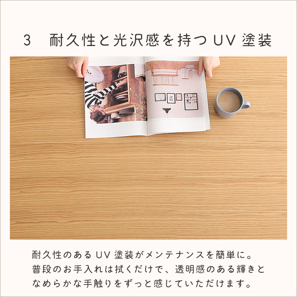 カーボンフラットヒーター こたつテーブル 長方形 105×75 【送料無料】 ナチュラル 木目 北欧 オールシーズン 薄型ヒーター おしゃれ 天然木 コンパクト 丸脚_6