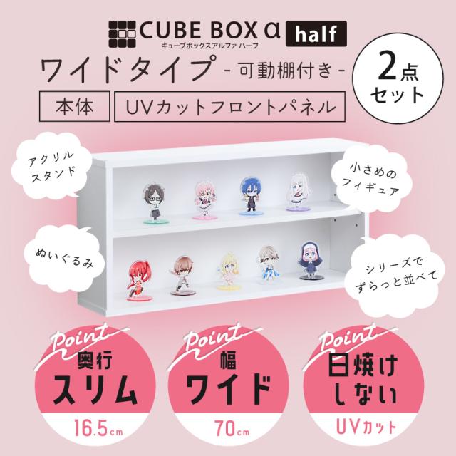 UVカット キューブボックスα ワイド アクリル パネル コレクションケース2個 楽天市場】【オプション品】 UVカット アクリルパネル ・レール