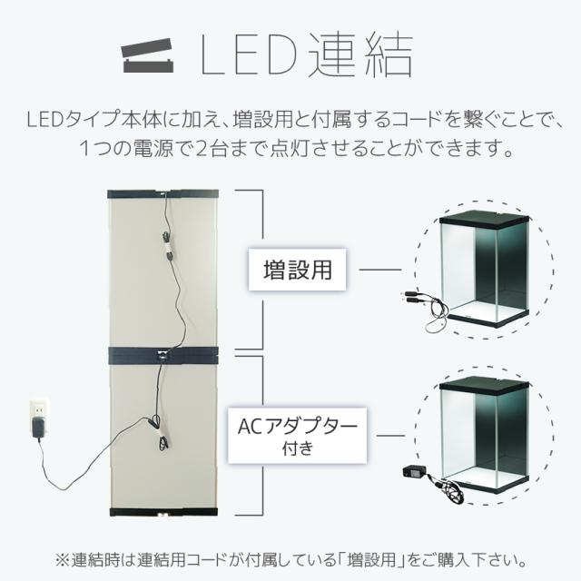 【 LED増設用 底面ミラー 】 フィギュアケース uvカット コレクションケース 積み重ね アクリル クリア ディスプレイ 飾る 収納 ボックス 人形ケース ショーケース 展示ケース 卓上_7