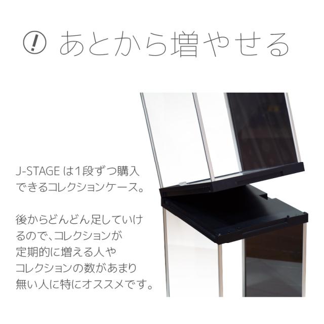 SEMI LED照明付き コレクションケース J-STAGE (ジェイ・ステージ) UV