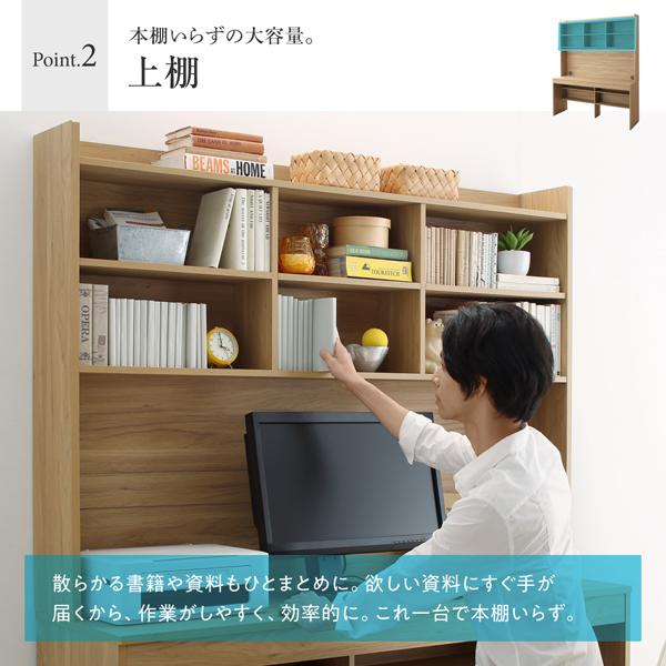 薄型だけどワイド 幅150cm ハイタイプ 薄型デスク 送料無料