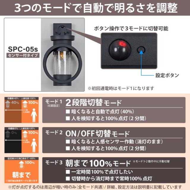 人感センサー】玄関灯 ポーチライト 防雨 外灯 玄関 LED 照明 門柱灯