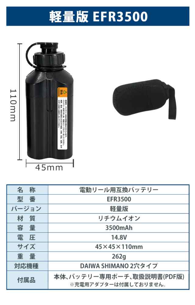 Tkh 102 05 送料無料 ダイワ シマノ 電動リール用 電動ジギング用 互換バッテリー ホルダー 14 8v 3500mah Daiwa Shimano 船釣の通販はau Pay マーケット ビッグハート