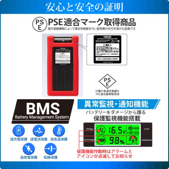 1年保証】【公式】HEMAJUN（ヘマジュン）電動リール用バッテリー DN
