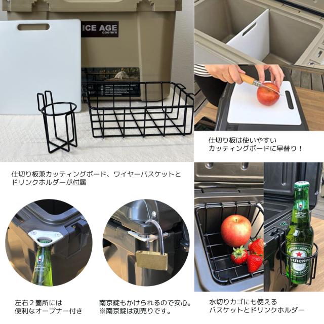 アイスエイジ プレミアム クーラーボックス 35QT 33.1L ICE AGE premium ハードクーラーボックス ハード 大型 釣り 5日間保冷力キープ！過酷な環境下の仕様にも耐えうるプロユース仕様。