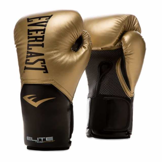 Everlast エバーラスト エリート プロスタイル練習用ボクシンググローブ16oz ゴールド 並行輸入品｜au PAY マーケット