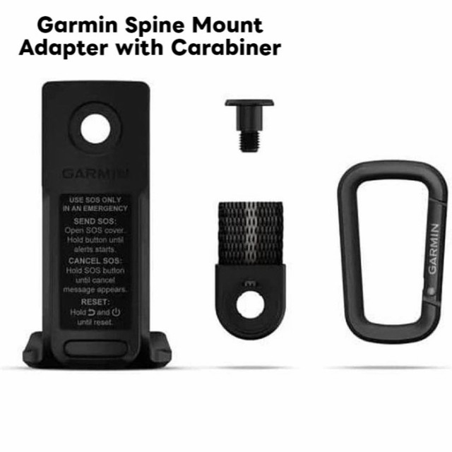 ガーミン スパイン マウント アダプター カラビナ付き Spine Mount Adapter with Carabiner GARMIN 純正 010-12723-00 並行輸入品 【おしゃれ ファッション かっこいい 渋い 専用カラビナ 純正カラビナ ガンメタ ブラック 黒】【メール便送料無料】の通販は