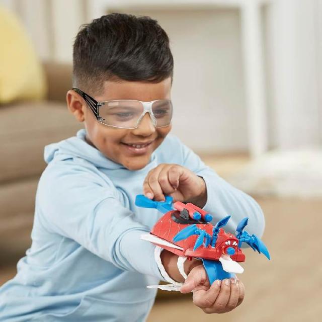 ナーフ マーベル スパイダーマン メック ストライク メカサウルス アラクノ ブラジャーはやりっ子 F6677 並行輸入品 【 ハズブロ マーベル ダーツ火器 ダーツ 人となり作目 なりきり作目 手あそび ナーフブラスター 蜘蛛 くも 】