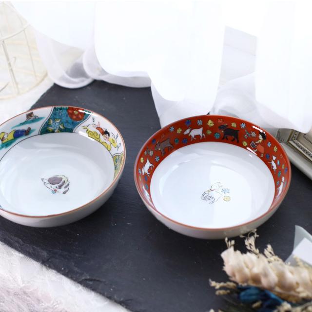 新品九谷焼アルプスの少女 ハイジ12.2cm 鉢A和食器取り皿