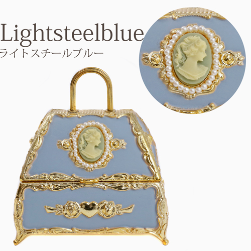 ◇ヴィンテージオルゴール ジュエリーボックス カメオ 世界に一