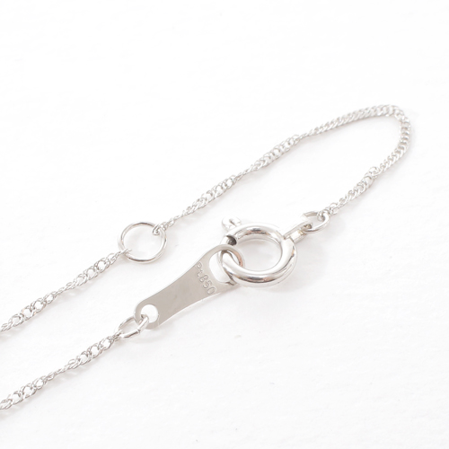 涙型クリスタルネックレスPT950