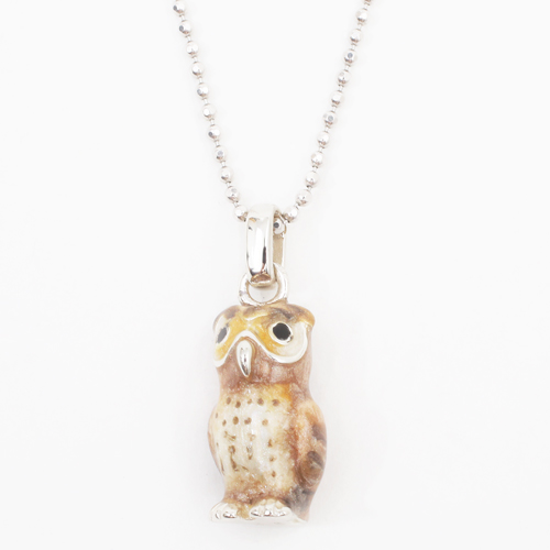 シルバーキーチャーム Owl 梟バッグチャーム ふくろうストラップ フクロウキーホルダー シルバー925 可愛いアクセサリー_5