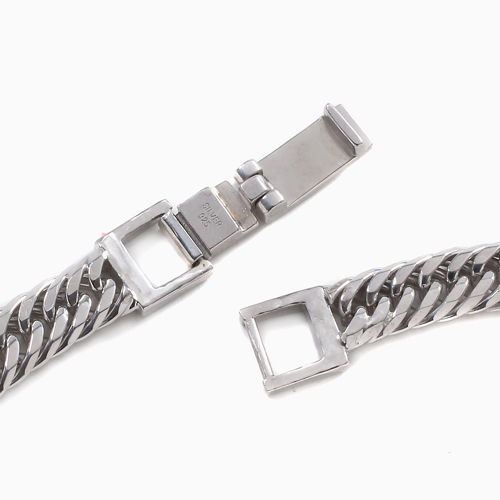 12面トリプル　喜平シルバー925 ブレスレット　アンクレット　18cm TRIDEA JEWELRY シルバー ブレスレット 喜平 12面 トリプル 20cm 17g