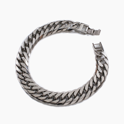 純チタンブレスレット キヘイブレスレット 極太ブレス 喜平チェーン メンズアクセサリーの通販は