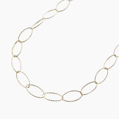 新品　イタリア製　K18長丸アズキネックレス　50cm 新品 イタリア製 K18長丸アズキネックレス 50cm 18金 アズキ チェーン