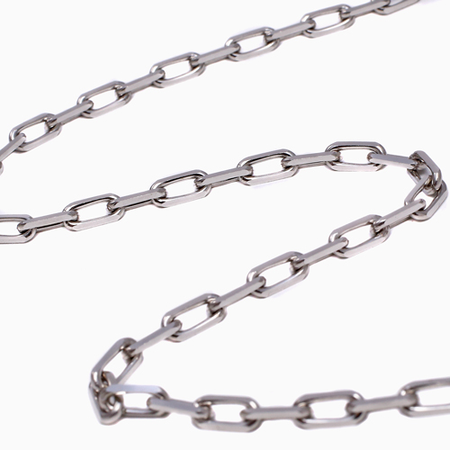 プラチナペーパークリップネックレス Pt850 Platinum 50cm アズキ