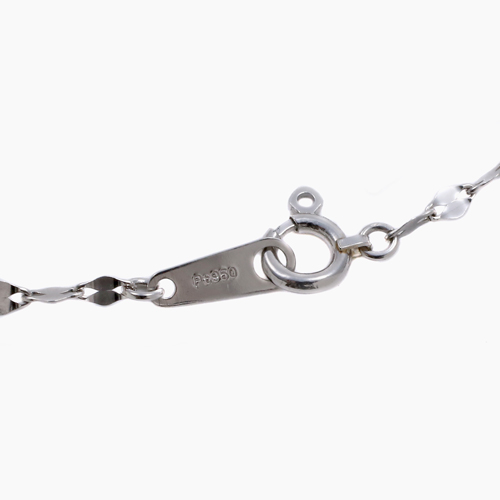 プラチナ950 ロングネックレス ペタルチェーン♡ プラチナペダルチェーン ロングネックレス プラチナ950 Pt950