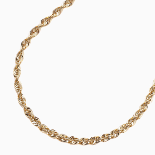 18金シャイニーロープチェーン ブレスレット 18金 K18 18K Gold GOLD シャイニーカット シャイニーロープ