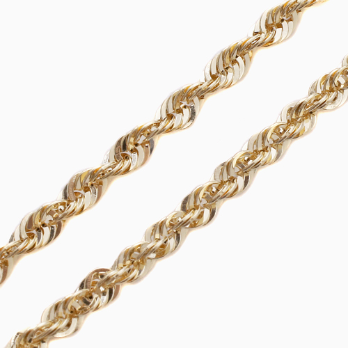 18金シャイニーロープチェーン ブレスレット 18金 K18 18K Gold GOLD シャイニーカット シャイニーロープ