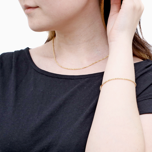 18金 K18 18K Gold GOLD シャイニーカット シャイニーロープ