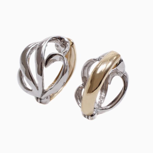 日本製 正規品 ピアリング イヤリング イヤーカフ 10金 K10 10k ゴールド ホワイトゴールド アクセサリー ファッション雑貨 アイテム リバーシブル 両面 お洒落 女性 レディース レディースアクセサリー レディースジュエリー プレゼント リーフの通販は