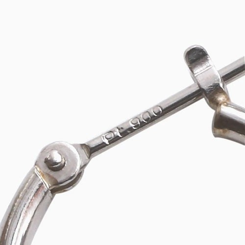 プラチナ Platinum Pt900 ピアス フープピアス 小さめピアス 2.0mm 15mm ワンタッチ キャッチレス 遮断式 フープ リング型 シンプル 両耳 軽い 軽量 小さい ミニ プチサイズ 華奢 可愛いの通販は