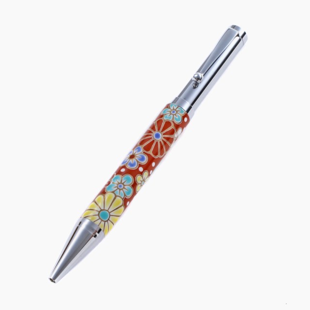 九谷焼 ボールペン セラミック ステンレス ステーショナリー 文房具 北陸伝統工芸 プレゼント  色絵 久谷五彩　梅菊の通販は