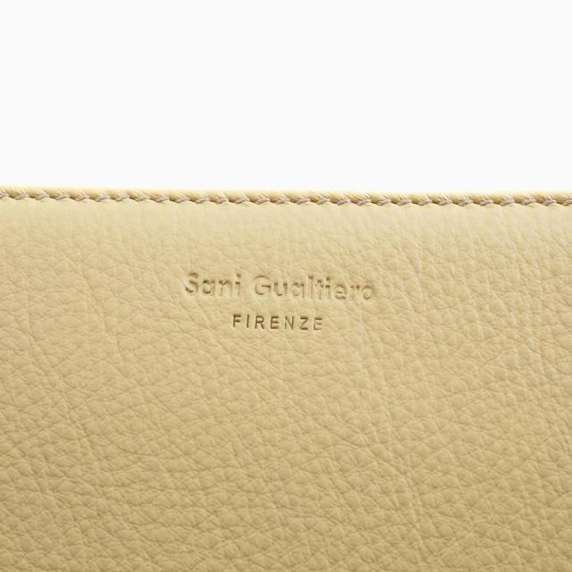 長財布 牛革財布 黄色 クリーム色 本革さいふ メンズ レディース