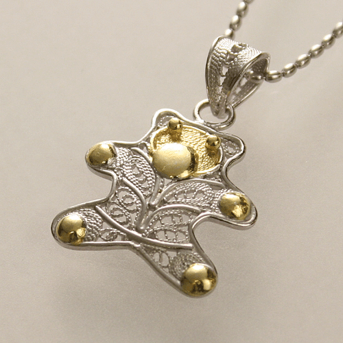 イタリア　ハンドメイド　熊　ベア　ペンダント　SV925【ダニーロ・ミンガルディ】【クリックポスト】