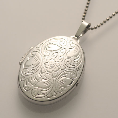 【送料無料・消費税込】◇ドイツ MERZ社 シルバー ロケットペンダント キューティーフラワーの通販は