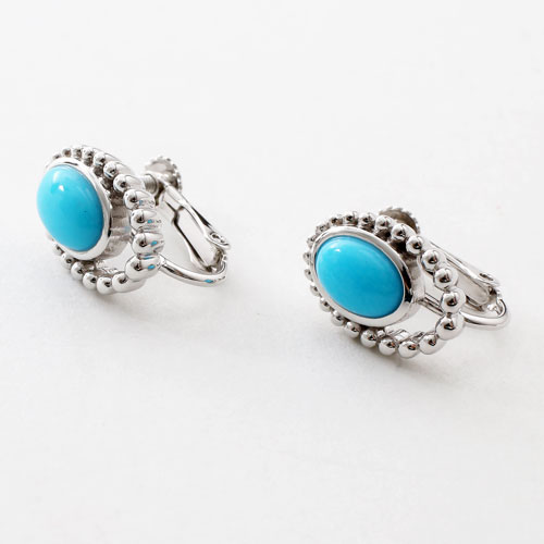 【タイ製・プランダ社】 K10WG 10金 ホワイトゴールド 誕生石 12月 ターコイズの通販は 24,800円