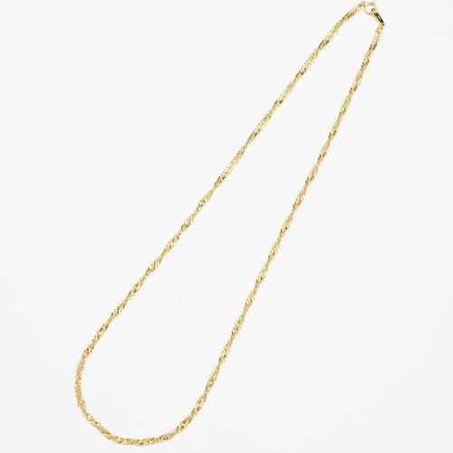 純金 ネックレス 50cm K24 セミロングサイズ スクリュー の通販はau