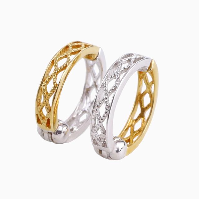 18金(K18)ピアリング（ツーカラーすかし）の通販は