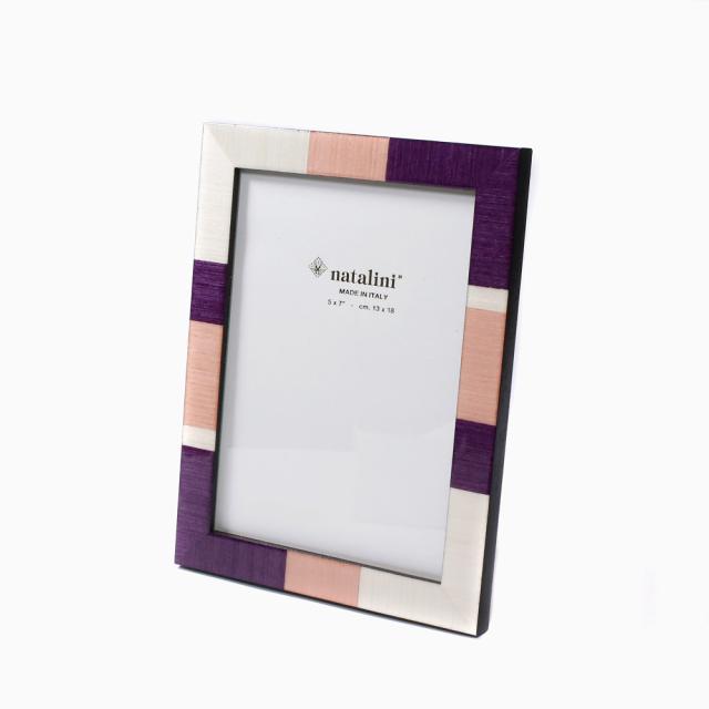 フォトフレーム 写真立て パープル ピンク ホワイト 白 オフホワイト ヴィオラ ベルガモ イタリア製 ナタリーニ NATALINI ハンドメイド 写真 ウェディング ウェルカムボード ウェルカムスペース 結婚式 キャンドル ブライダル 飾り付け ラッピング無料