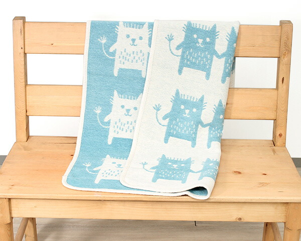 クリッパン(KLIPPAN) 253804 Little me/リトルミー コットンブランケット（シュニール織り） ミニ 70×90cm ターコイズ ひざ掛け agesugi_sisの通販は 7,095円