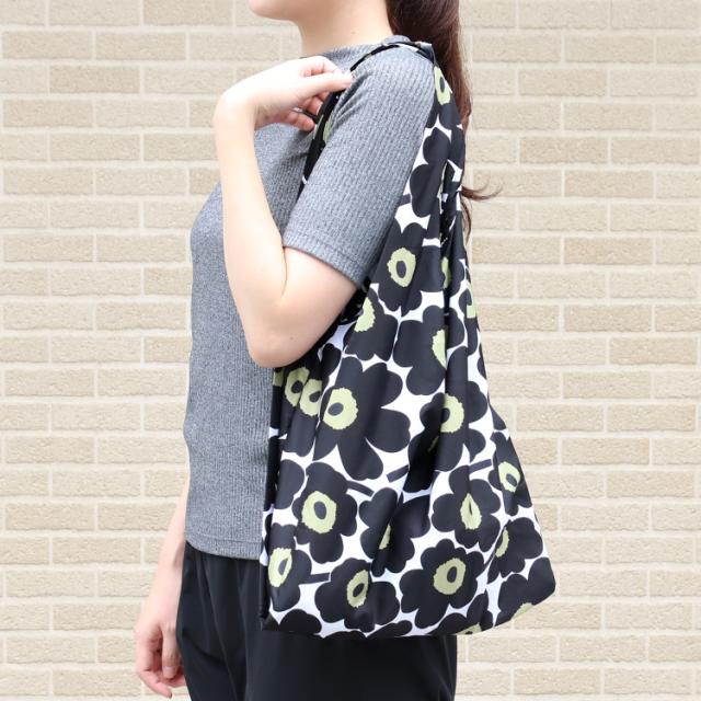 マリメッコ ミニウニッコ エコバッグ スマートバッグ ブラック Marimekko Mini Unikko ネコポス対応可 4枚まで の通販はau Pay マーケット Ideale イデール