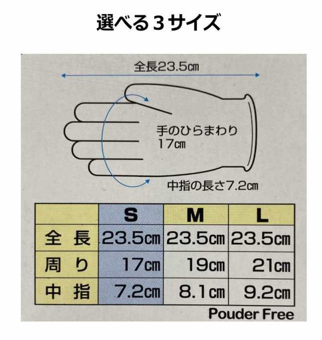 介護 プラスチック グローブ 手袋 スタンダード グローブ W パウダー