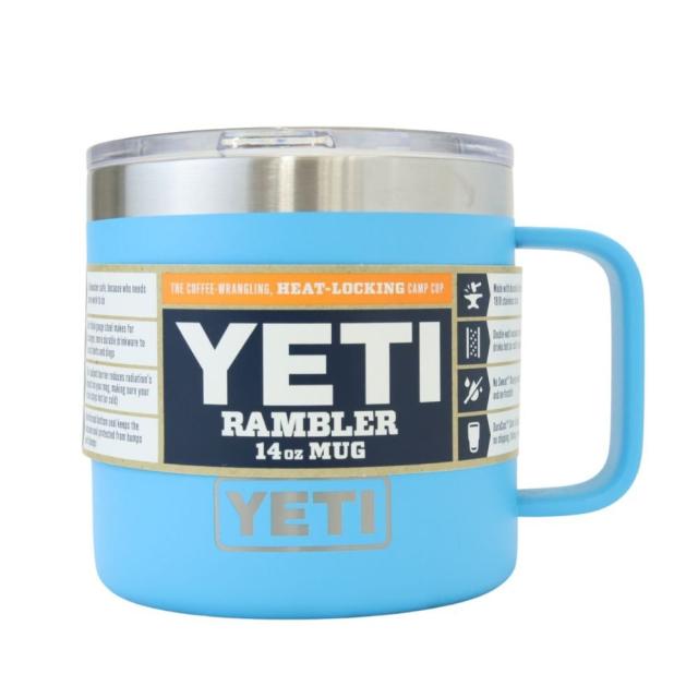 【送料無料】展示未使用品 YETI イエティ RAMBLER 14oz MUG ディープブルー 蓋付き マグカップ アウトドア キャンプ用品 沖縄・離島 配送不可