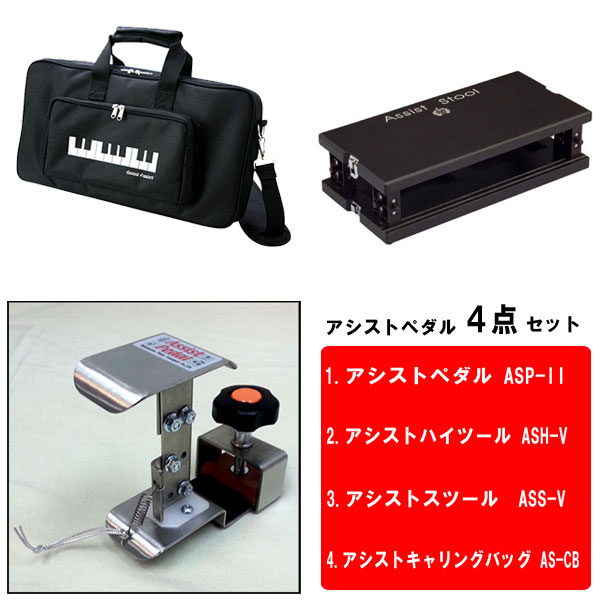 アシストペダル 4点セット アシストペダル専用キャリングバッグ セット カラー ブラックの通販はau Pay マーケット 西日本楽器