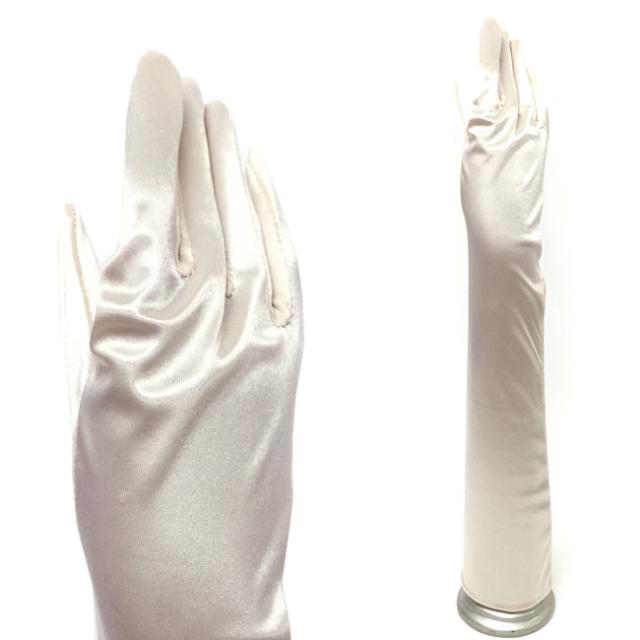 サテン手袋 グローブ ロング丈 生成り色の通販はau Pay マーケット 西日本楽器