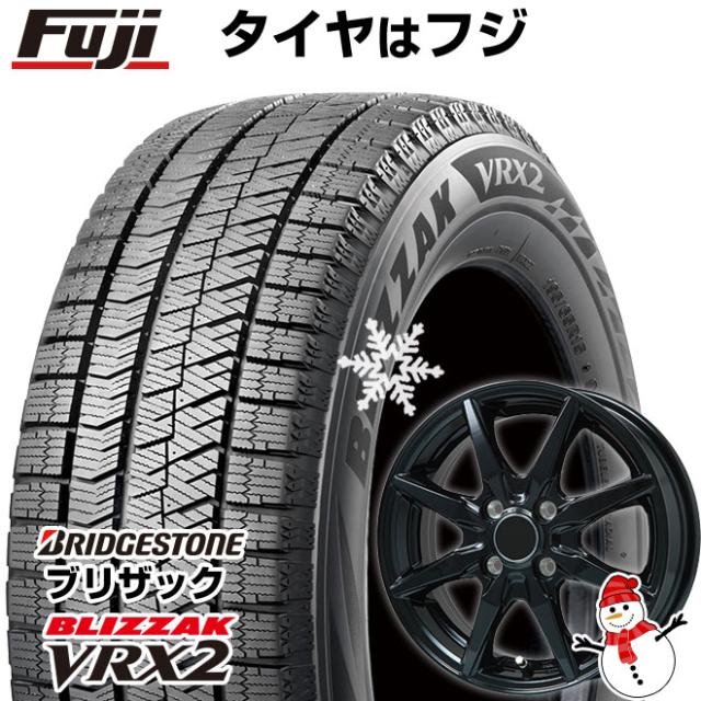 【 軽自動車】N-BOX タント スペーシア スタッドレスタイヤ ホイール4本セット 155/65R14 ブリヂストン ブリザック VRX2(限定) ブランドル CJ28B 14インチの通販は 37,505円