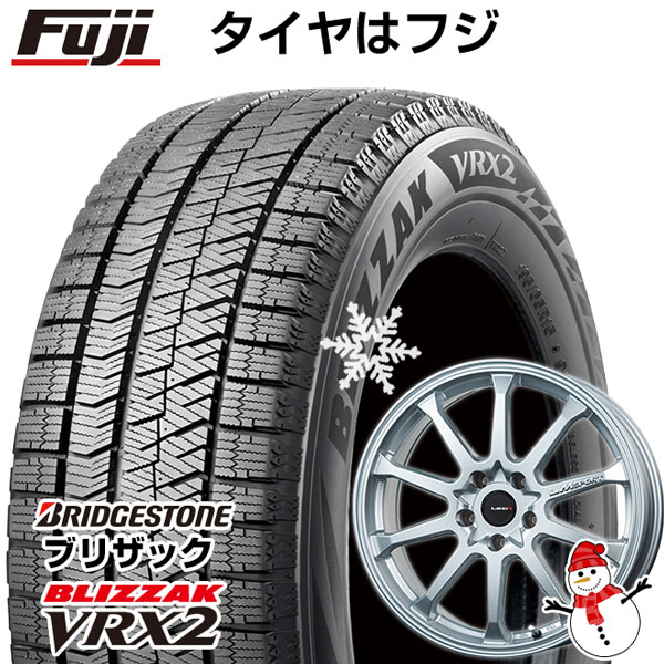 セレナ用 スタッドレスタイヤ ホイール4本セット 195/65R15 ブリヂストン ブリザック VRX2 レアマイスター LMスポーツLM-10R(メタリックシルバー) 15インチの通販は