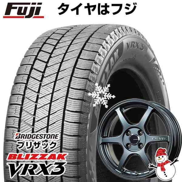 【 軽自動車】N-BOX タント スペーシア スタッドレスタイヤ ホイール4本セット 165/55R15 ブリヂストン ブリザック VRX3 レアマイスター CS-V6(ガンメタ) 15インチの通販は