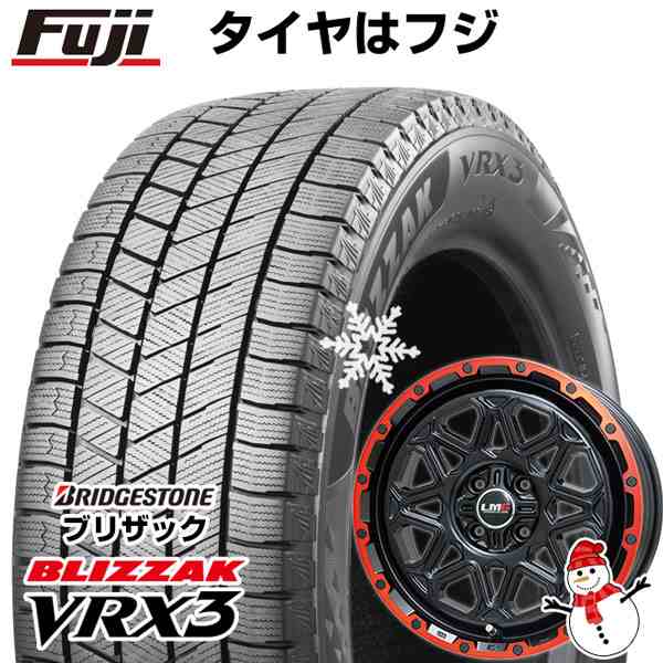 【 軽自動車】タフト ソリオ スタッドレスタイヤ ホイール4本セット 165/65R15 ブリヂストン ブリザック VRX3 レアマイスター LMG モンタグナ(マットブラック/レッドリム) 15インチの通販は 59,345円