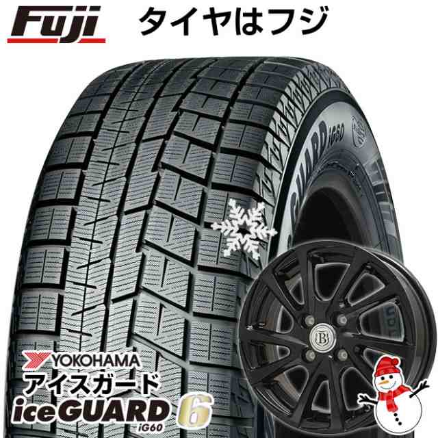 【送料無料】 YOKOHAMA ヨコハマ アイスガード シックスIG60 155/65R13 13インチ スタッドレスタイヤ ホイール4本セット BRANDLE ブランの通販は